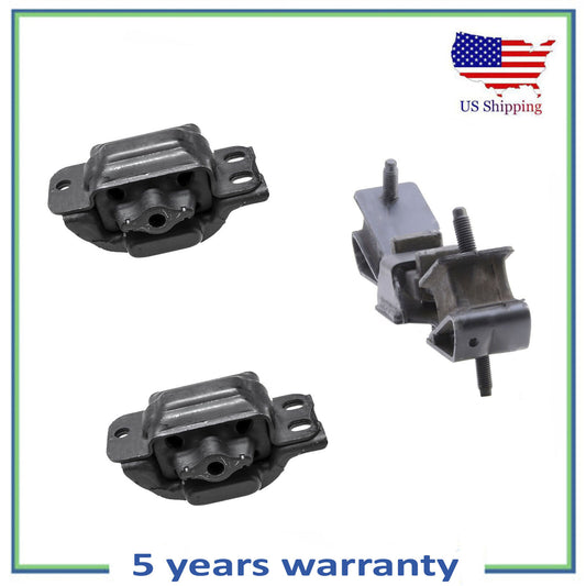 3PCS Engine Motor & Trans Mount For 06-08 Dodge Ram 2500 3500 5.9L Diesel Turbo