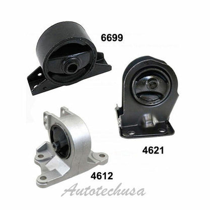 M870 Motore & Trans Montante 3PCS W/ At Per 1999-2003 Mitsubishi Galant 2.4L