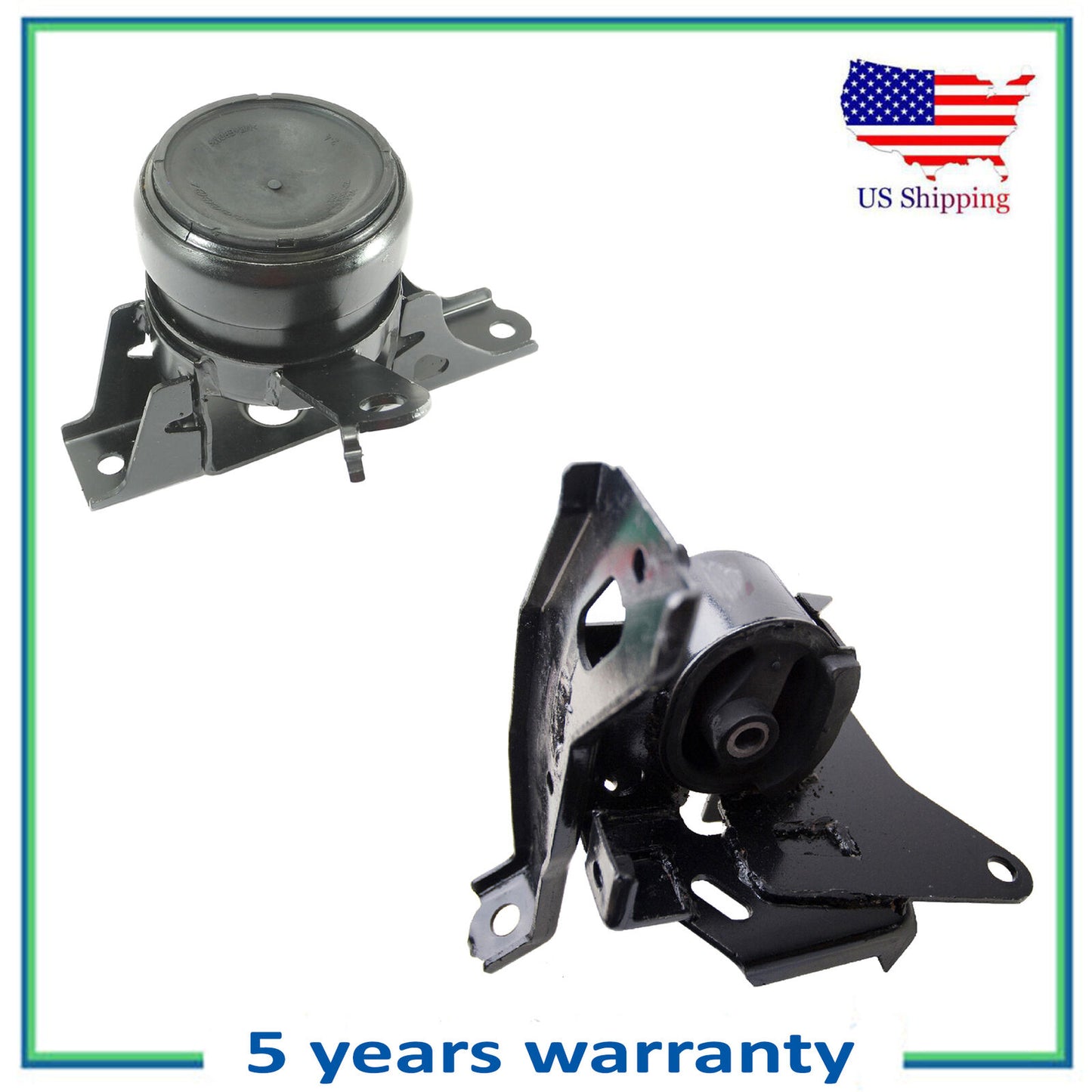 2PCS MotorKing Engine Motor & Trans Mount For 2006-2017 Toyota Yaris 1.5L MANUAL