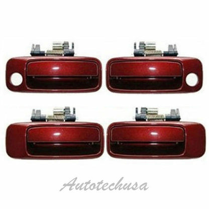 1997-2001 For Toyota Camry Set 4 Burgundy 3N6 Outside Door Handle DH63