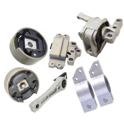 Set 7PCS Engine Motor & Manual Trans Mount For 2009-2016 Volkswagen Tiguan 2.0L