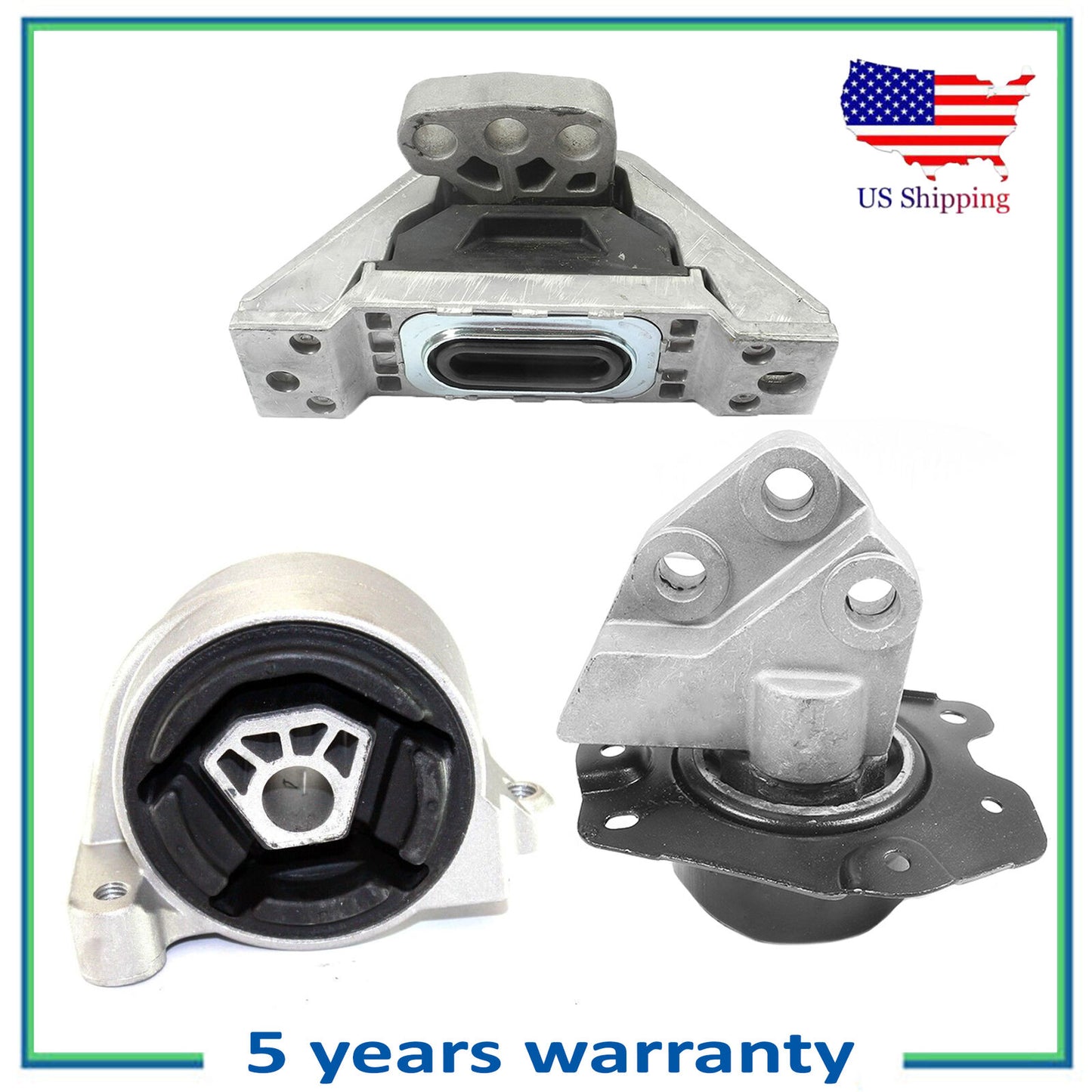 5324 3069 5325 Engine Motor & Trans Mount Auto For Set 3 Pontiac Chevrolet 3.4L