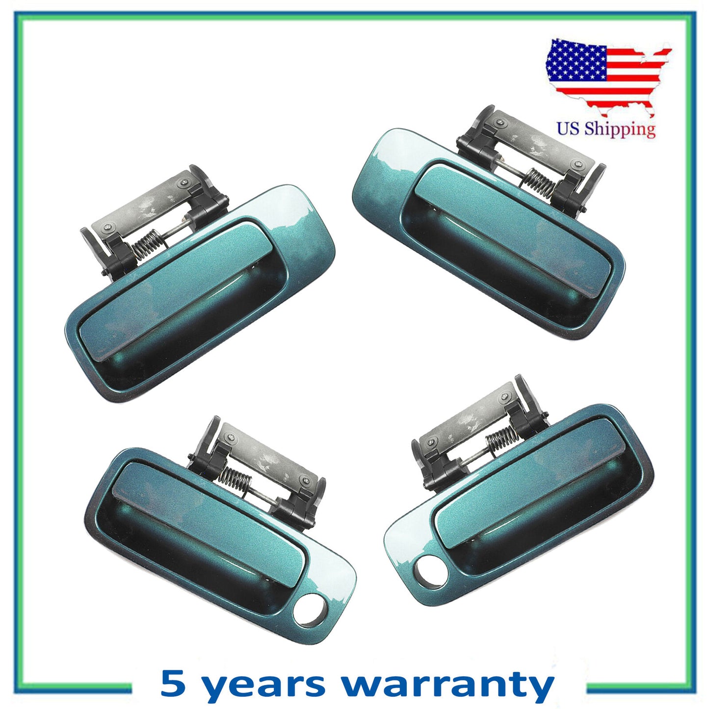 Set of 4 PCS Outside Door Handle For 00 01-04 Toyota Avalon 6S7 Aspen Green
