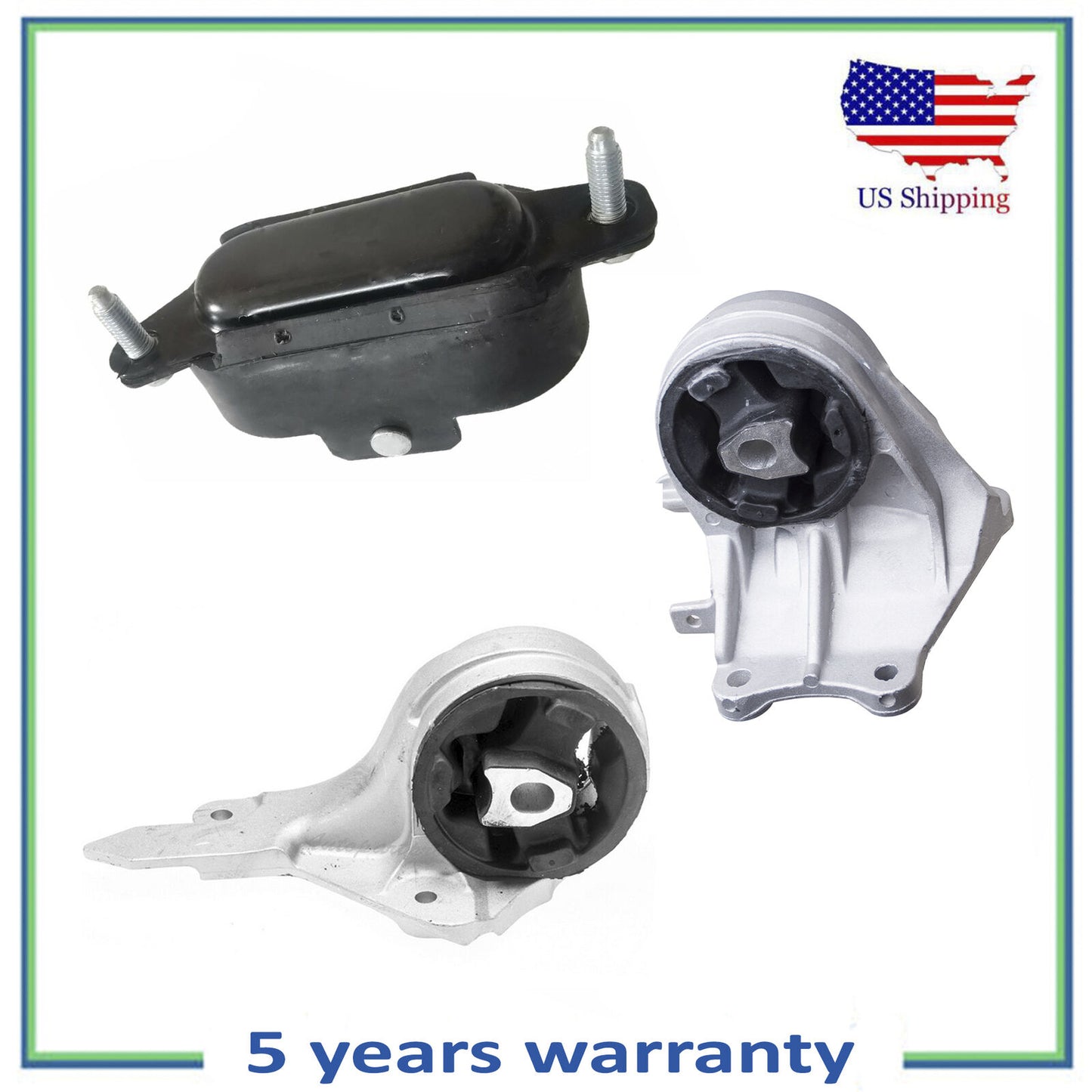 Juego 3PCS Frente/Posterior Izquierdo & Auto Trans Montaje Para 06-07 Chevrolet