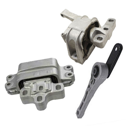 3PCS Engine Motor, Trans & Torque Strut Mount For 09-18 Audi Q3 VW Tiguan 2.0L