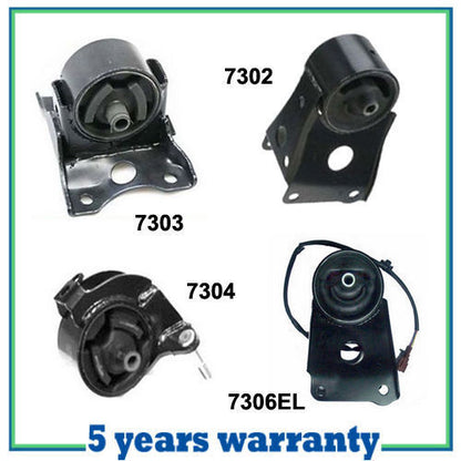 M014 Engine & Trans Motor Mount 4 PCS For 95-01 Nissan Maxima 3.0 Auto w/Sensors