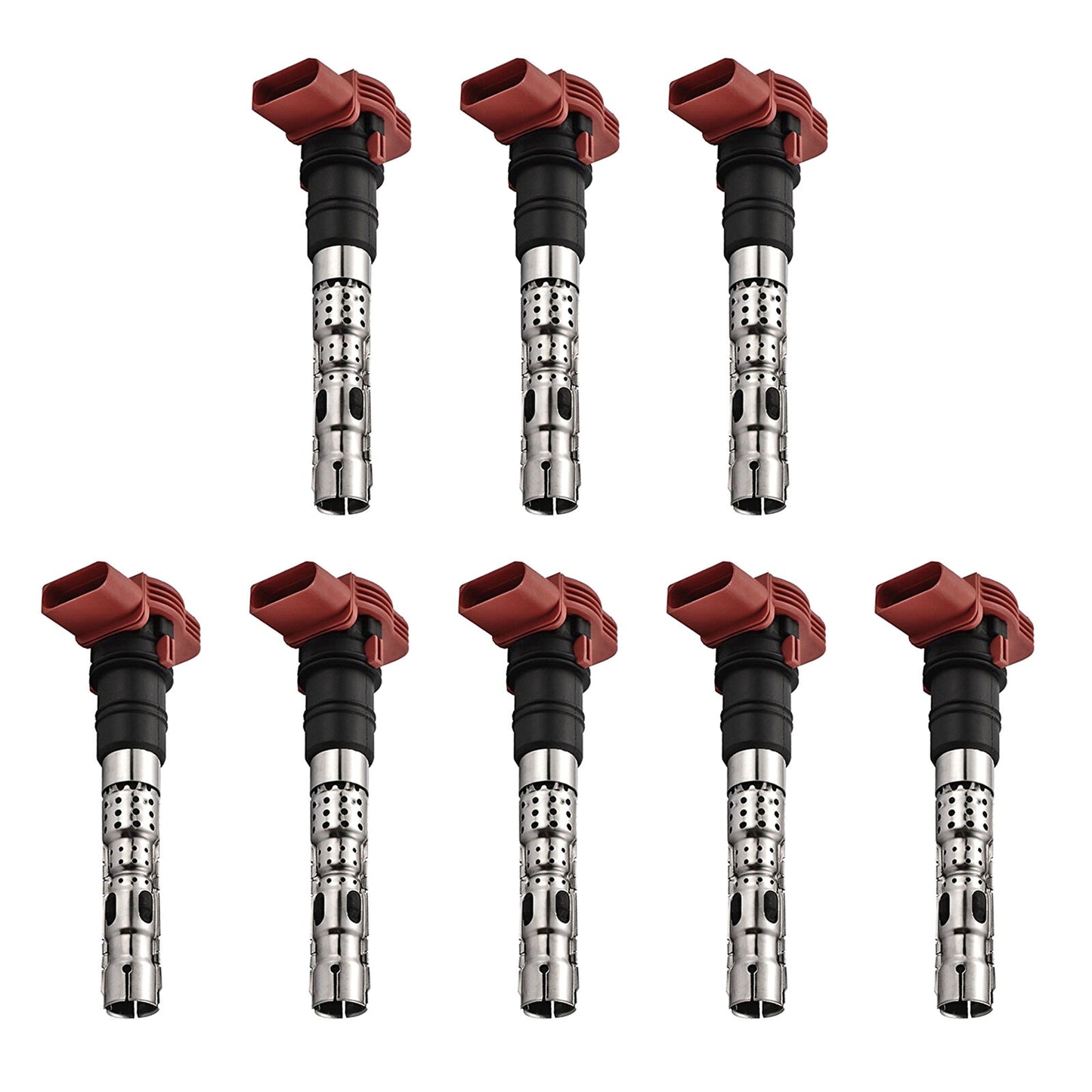 Juego 8PCS Encendido Bobina Nuevo Para UF418 5C1437 Audi A6 A8 Allroad Quattr S4
