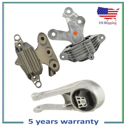 3PCS Moteur & Transmission Automatique Montage Pour 16-18 Chevrolet Malibu 1.5L