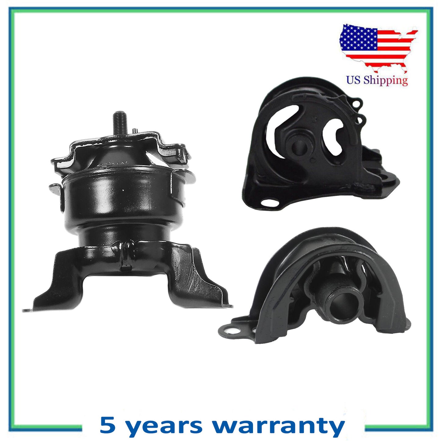 3PCS Engine Motor & Trans Mount For 1999-2000 Honda Civic Si 1.6L 6576 6556 6526