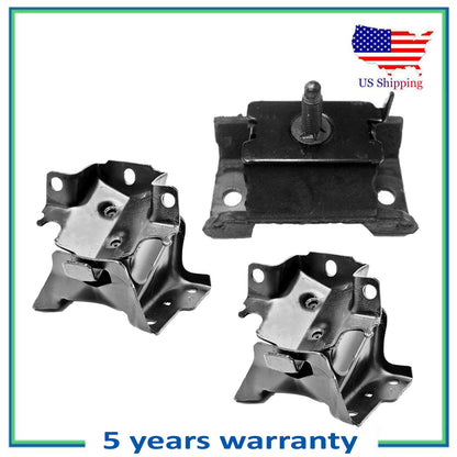 3PCS Motor & Trans Montaje Para Chevy Expreso GMC Savana 1500 2500 5422 5352