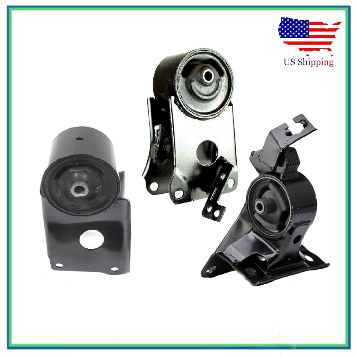Set 3PCS Posteriore, Destro Motore & Auto Trans Montante Per 2002 Nissan Maxima