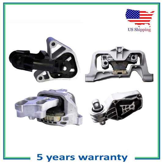 4PCS Engine Motor & Auto Trans Mount For Mercedes-Benz B250 CLA250 GLA250 2.0L