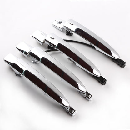 Set 4 Pcs Exterior Outside Door Handle Chrome New For Murano Leaf Maxima Sentra