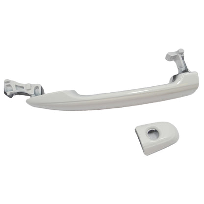 Front Outside Door Handle W/Keyhole For 04-10 Toyota Sienna Super White II 040