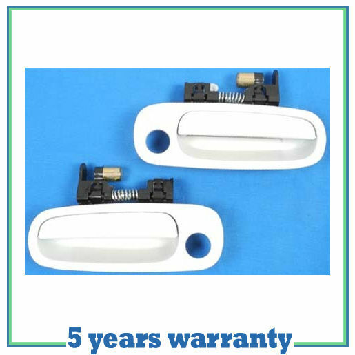 DS117 98-02 For Toyota Corolla Outside Door Handle Front Left&Right Pair White