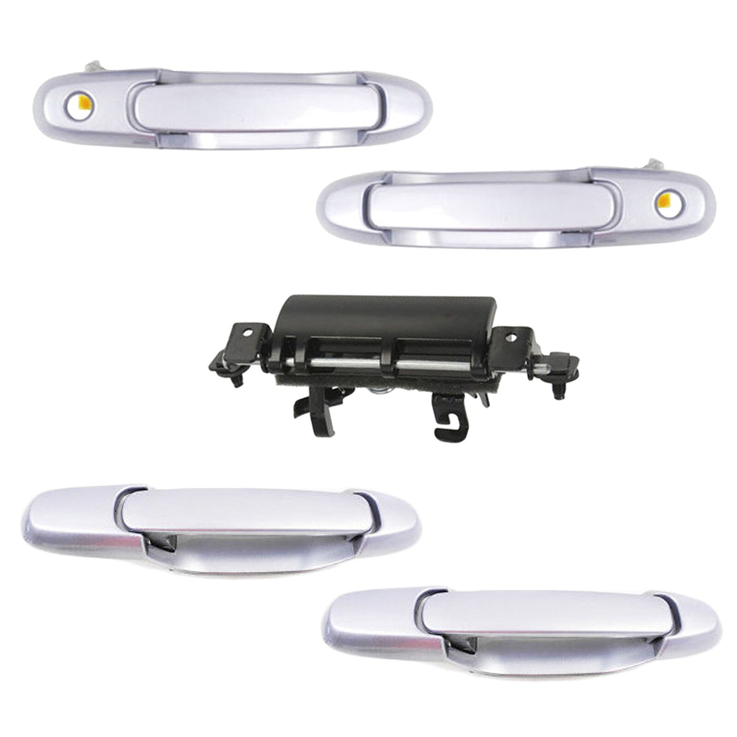 Set 5pcs Outside Tailgate Door Handle For 98-03 Sienna Frosted Iris Metallic 931