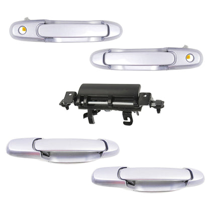 Set 5pcs Outside Tailgate Door Handle For 98-03 Sienna Frosted Iris Metallic 931