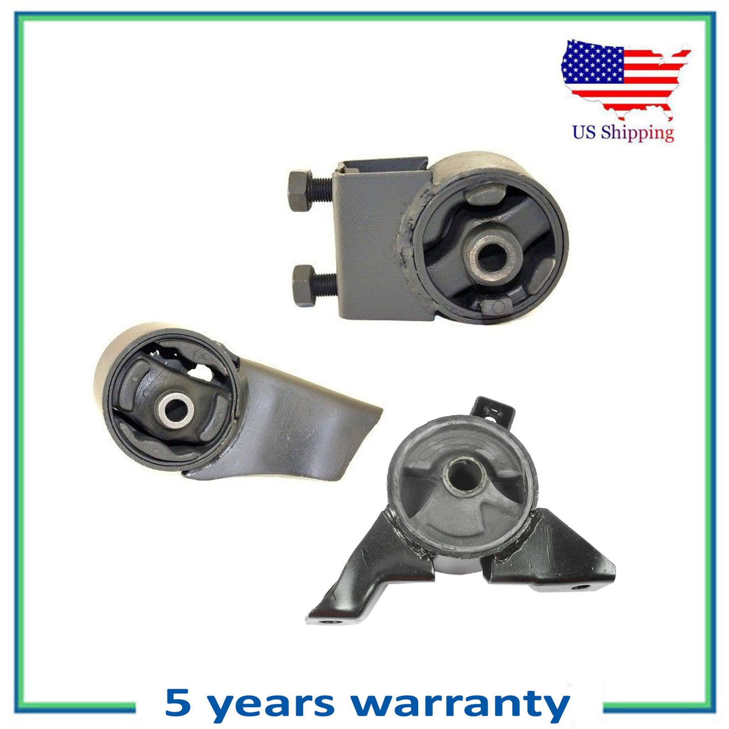 6457 4401 6446 Trans Engine Motor Mount For 2000 2002 Mazda 626 LX 2.0L