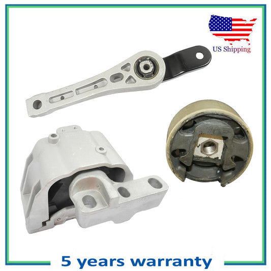 3PCS Motore & Trans Montante Per 2005 Volkswagen Jetta 1.9L 6929 6969 6962