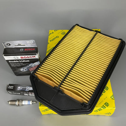 OE AIR FILTER 1PC & Iridium SPARK PLUG 4PCS For 2007-2009 Honda CR-V L4 2.4L