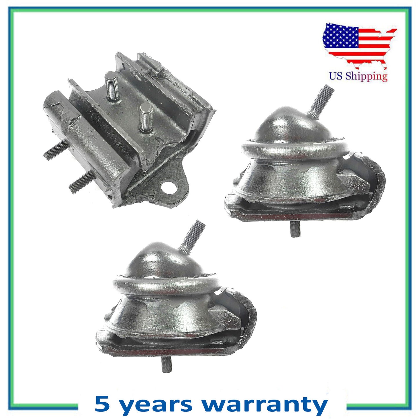 3PCS Motor & & Trans Montaje Para 2000-2004 Nissan Frontier Xterra 3.3L 2WD