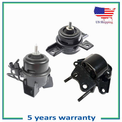 Set 3Pcs Engine Motor & Trans Mount Motorking For 07-09 Hyundai Santa Fe 3.3L