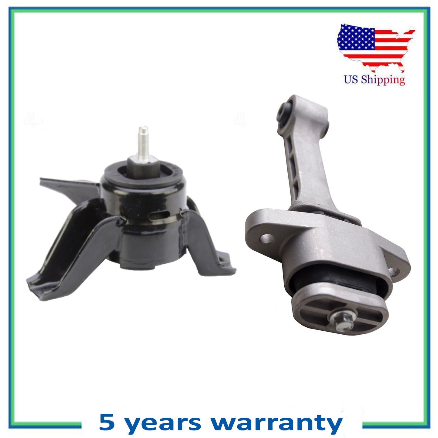 2PCS Frente & Frontal Inferior Motor Montaje Para 2014-2015 Hyundai Tucson 2.0L