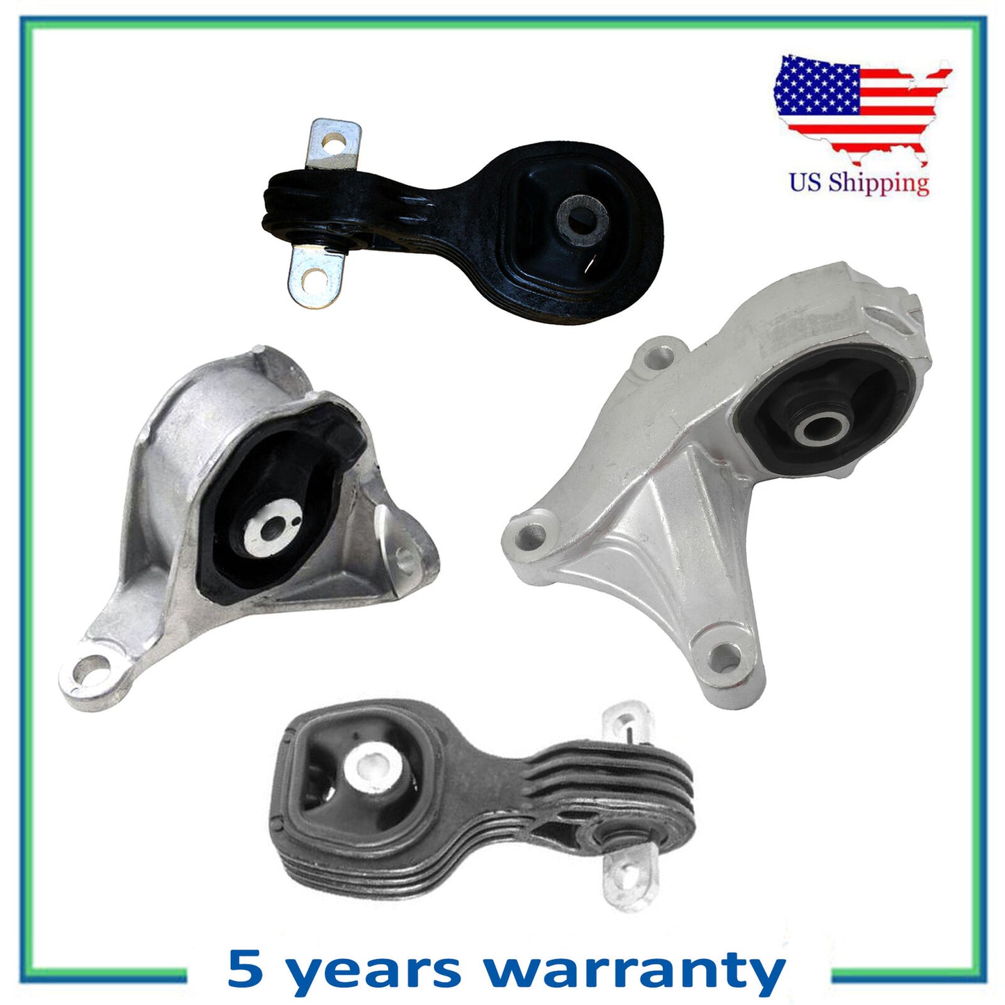 4PCS Engine Motor & Transmission Mount For 2012-2014 Honda CR-V 2.4L AUTO