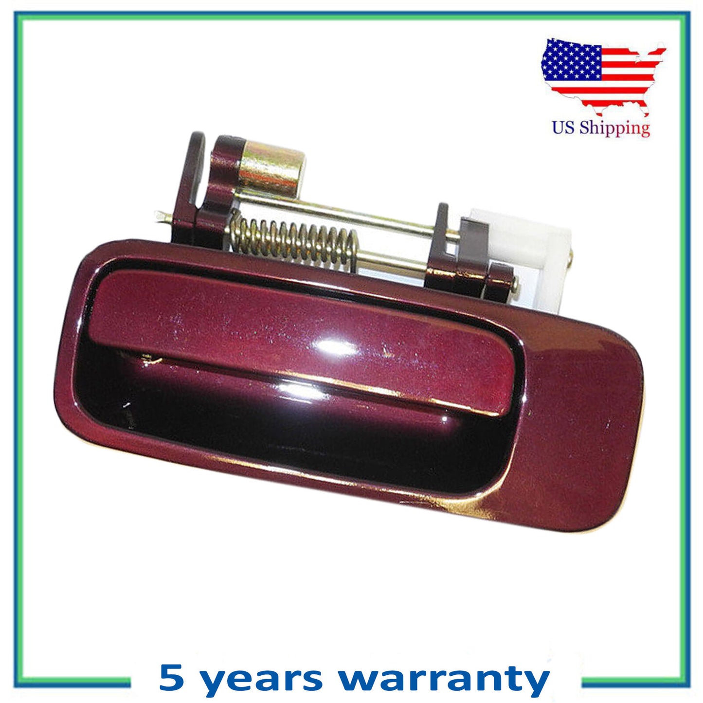 Rear Left Outside Door Handle For 1997-2001 Toyota Camry Ruby Red 3L3