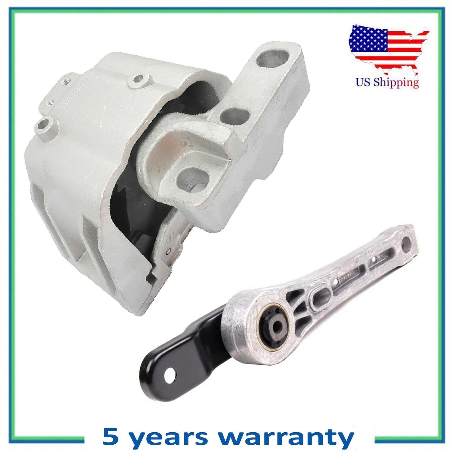 2PCS Engine & Rear Torque Strut Mount For Audi TT TTS Quattro VW CC Passat 2.0