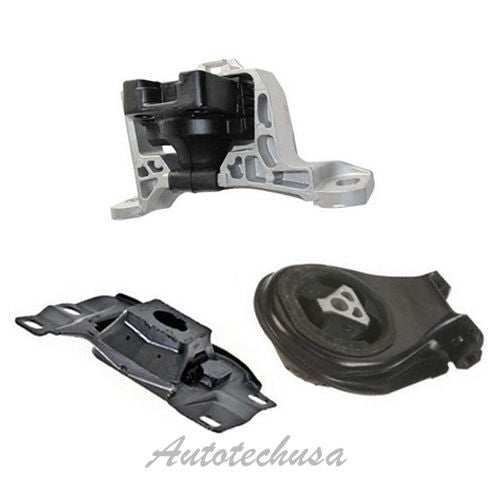 M097 Engine Motor & Trans Mount Set 3PCS For 2004-2009 Mazda 3 2.0L - Hydraulic