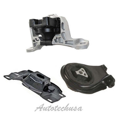 M097 Engine Motor & Trans Mount Set 3PCS For 2004-2009 Mazda 3 2.0L - Hydraulic