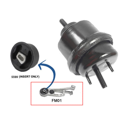 2PCS FM01 Upper Torque Strut Bushing & Front Left / Trans Mount For Montego 3.0