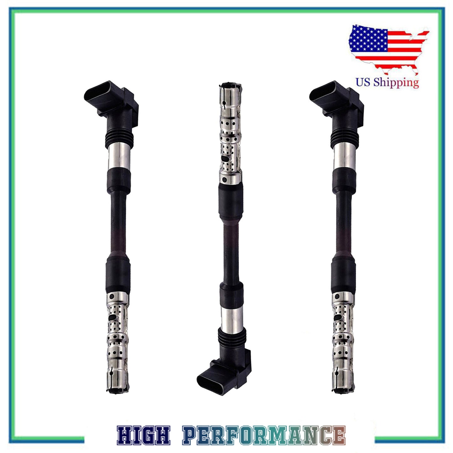 3PCS Ignition Coil New For 2001-2003 Volkswagen EuroVan 2.8