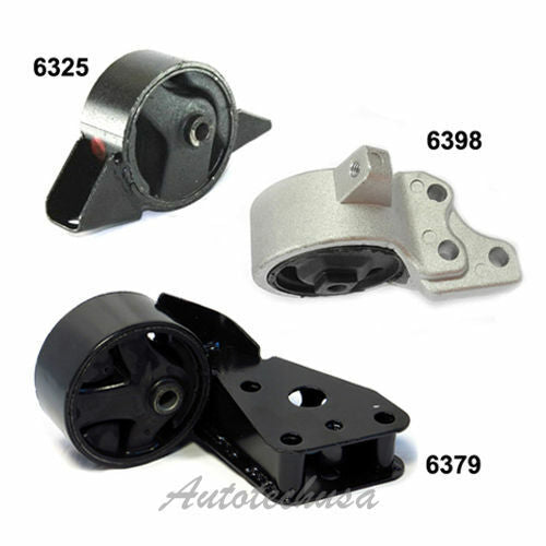 For 95-98 Nissan 200SX 1.6L M1044 Engine Motor & Trans. Mount Kit Set 3PCS Auto
