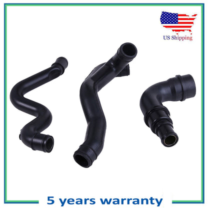 Kit 3PCS Turbo Crankcase Breather Vent Hose For New VW Golf Jetta Audi TT 1.8L