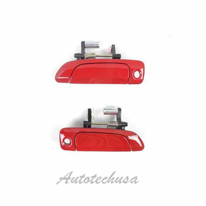 01-05 For HONDA CIVIC Front Set 2 R81 Milano Red Outside Door Handle DS273