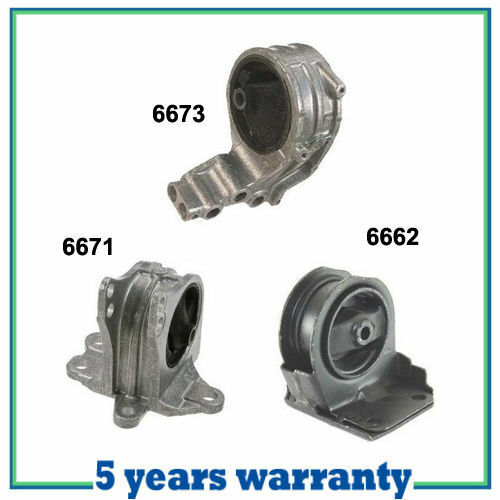 Engine Motor & Trans Mount For 94-98 Mitsubishi Galant 2.4L 3PCS Auto Trans