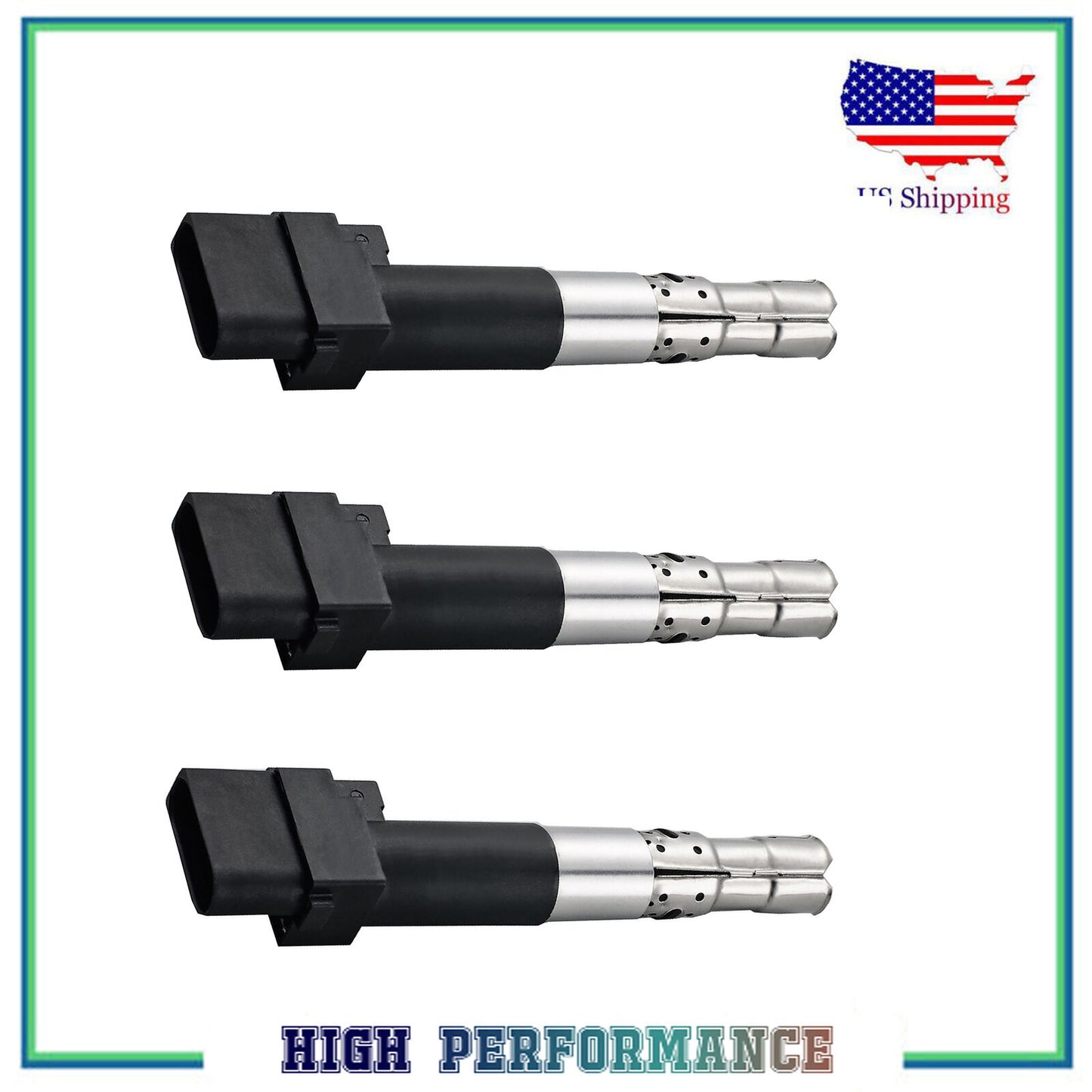 3PCS UF661 95860210100 5C1845 Ignition Coil For 2011-2017 Porsche Cayenne 3.6L