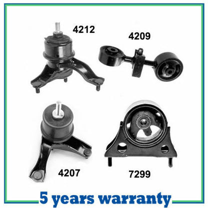 M815 Motor & Trans Montaje Juego 4PCS Para 01 02 03 Toyota Montañés 2.4L 4WD