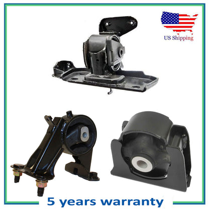 Set of 3PCS Engine Motor & Transmission Mount For 06 07 08 Toyota RAV4 2.4L 2WD