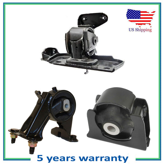 Set of 3PCS Engine Motor & Transmission Mount For 06 07 08 Toyota RAV4 2.4L 2WD