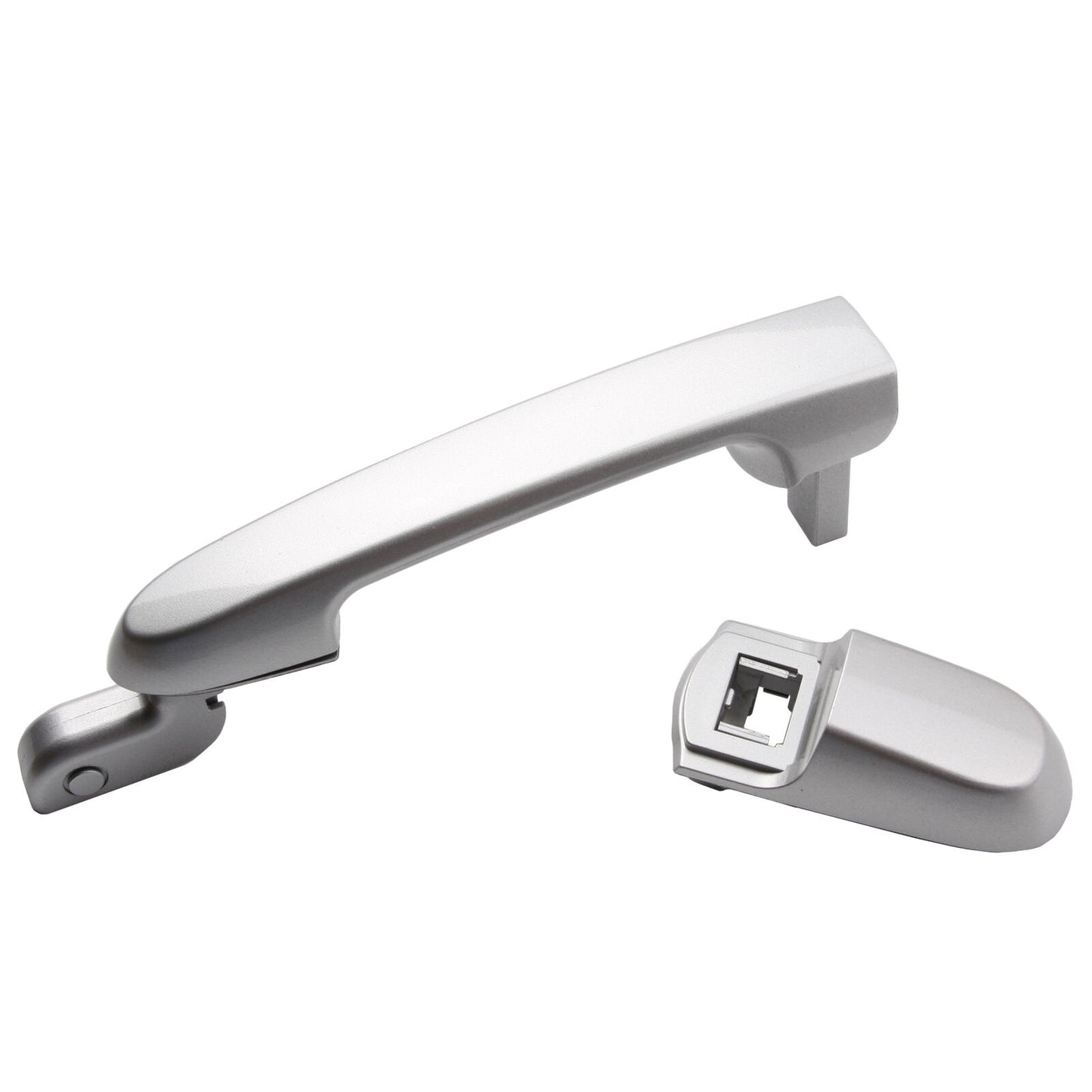 Rear Pair Outside Door Handle For 06-2011 Hyundai Accent 5S Platinum Silver Mica