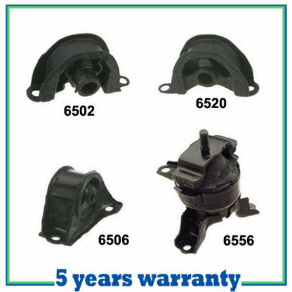 M111 Engine Motor Mount For 96-00 Honda Civic 1.6L Set 4 PCS 6520 6502 6506 6556