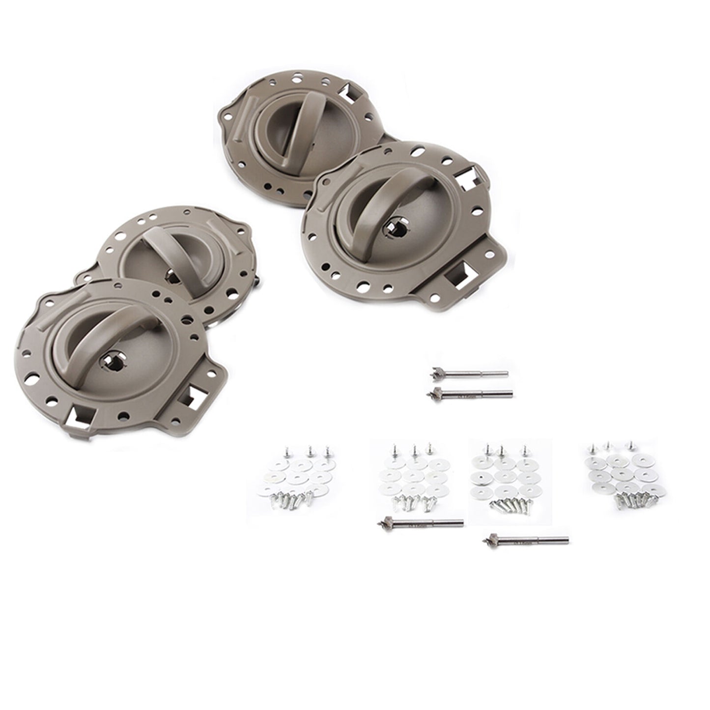 Interior Puerta Mango 2006-2010 Para Jeep Comandante Caqui Pernos Set 4pcs Nuevo