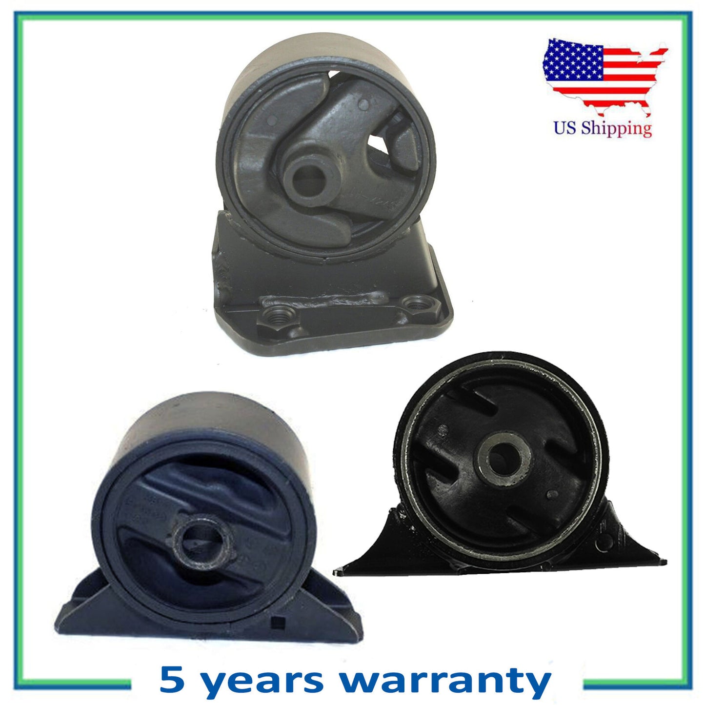 6621 6622 6612 Engine Motor & Trans Mount NEW For 93-94 Eagle Summit ES 1.5L
