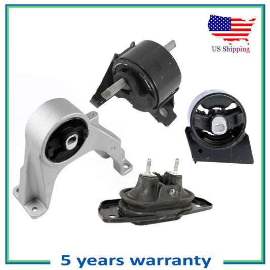 Set 4 PCS Engine Motor & Auto Trans Mount For 11-19 Dodge Journey 3.6L V6 AWD