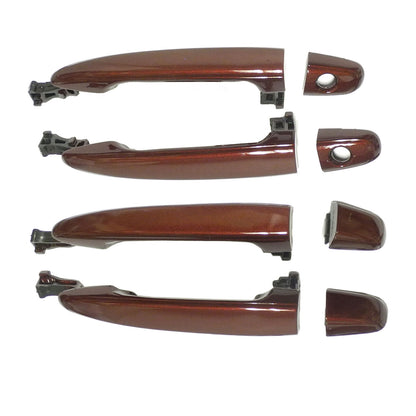 Frente Y Posterior Exterior Puerta Mango Juego Para 04-10 Toyota Siena Salsa Red