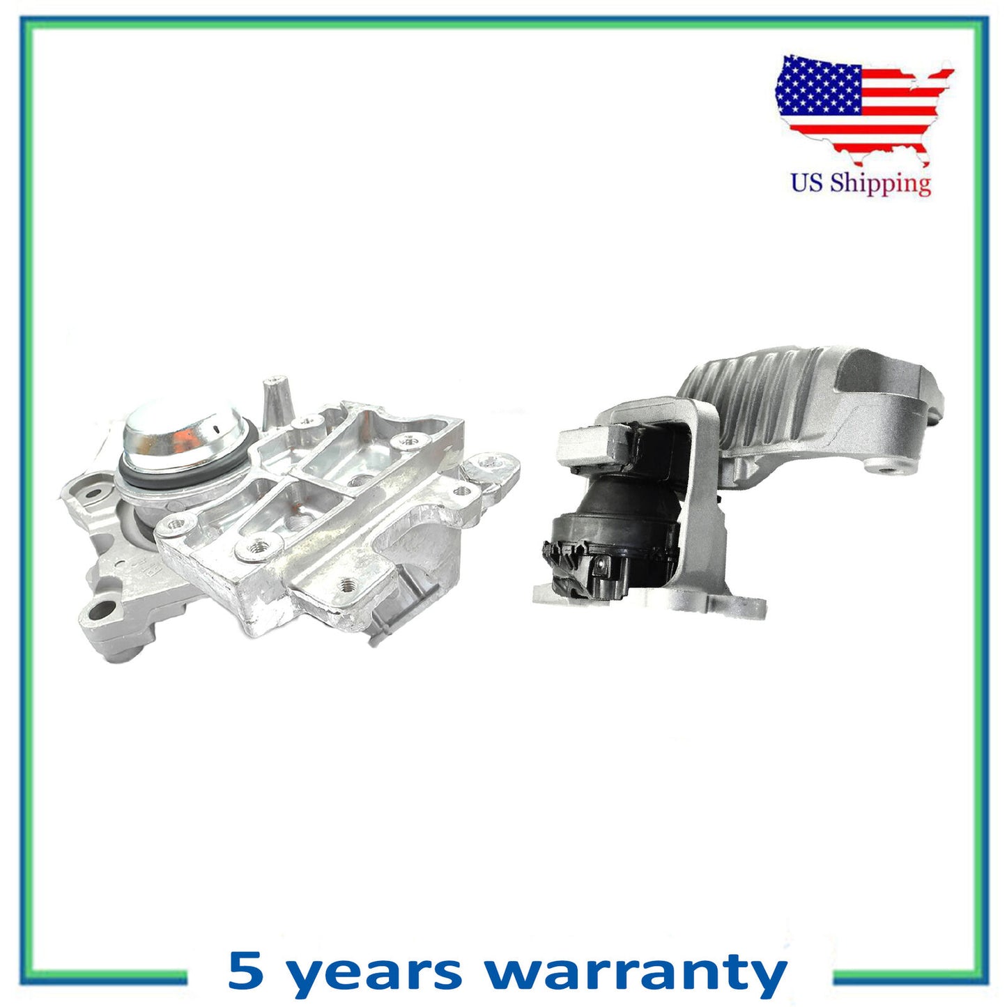 Set 2Pcs Engine Motor & Trans Mount For 14-19 Nissan Rogue Renault Koleos 2.5L