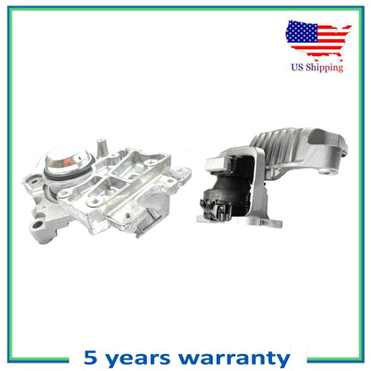 Set 2Pcs Engine Motor & Trans Mount For 14-19 Nissan Rogue Renault Koleos 2.5L
